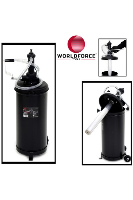 WORLDFORCE TOOLS - WORLDFORCE TOOLS 18 lt Turlu Şanzıman Yağ Pompası Profesyonel Servis Ekipmanı