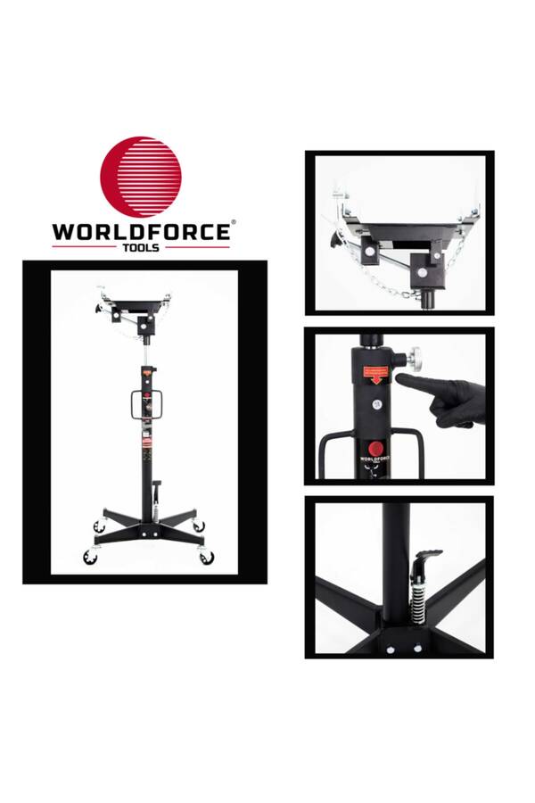 WORLDFORCE TOOLS Profesyonel Otomatik Şanzıman Krikosu 0,5 Ton - 1